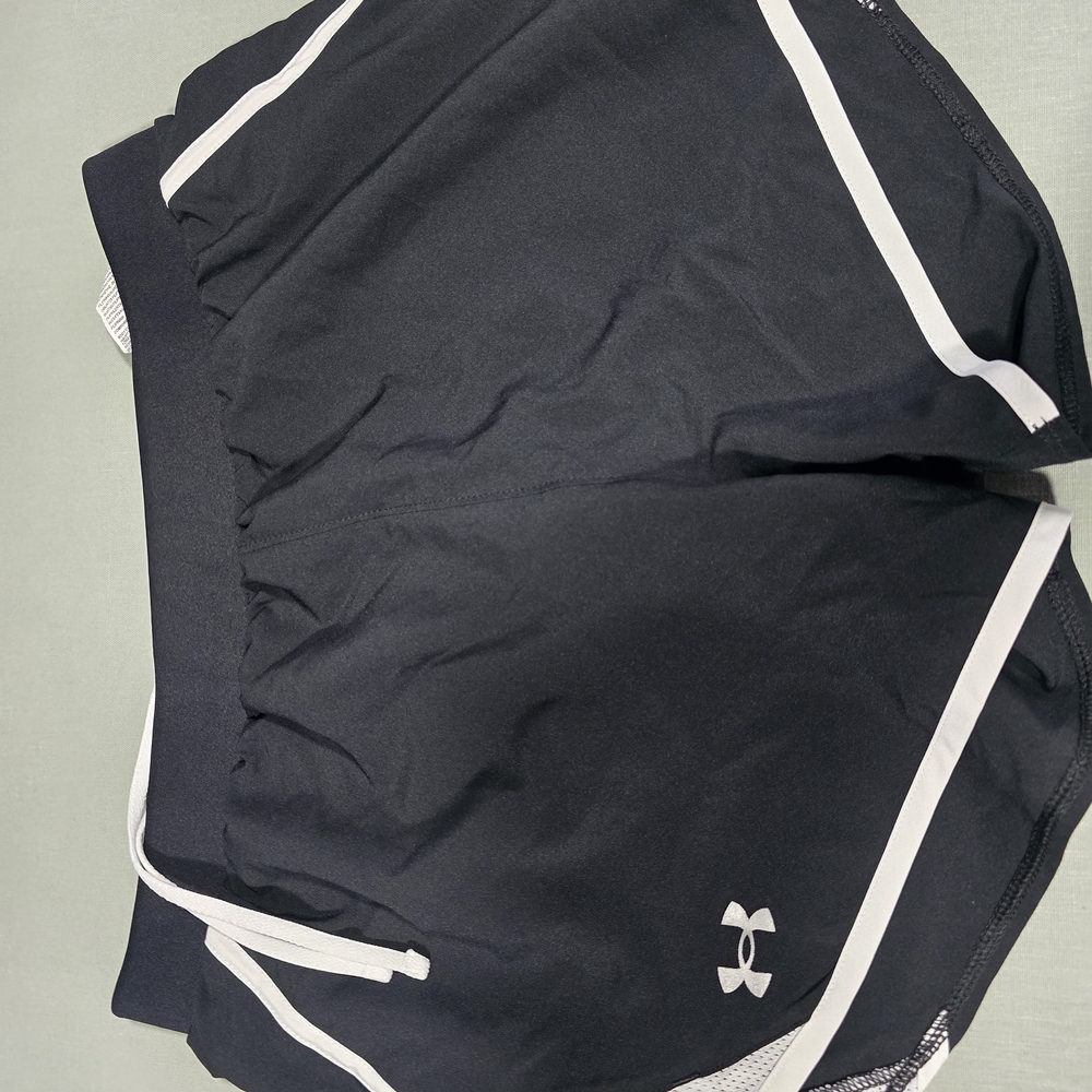 Womens Under Armour Black and White Shorts